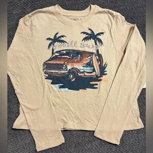 Girls O'Neill Tan Graphic Long Sleeve Tee